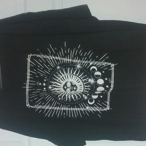 Oversized Black Astrology Tee